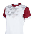 White-New Claret - Side - Umbro Childrens-Kids Vier Jersey