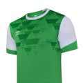 Emerald-White - Side - Umbro Childrens-Kids Vier Jersey