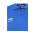 Royal Blue-White - Side - Umbro Womens-Ladies Club Essential Polo Shirt