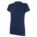 Dark Navy-White - Back - Umbro Womens-Ladies Club Essential Polo Shirt