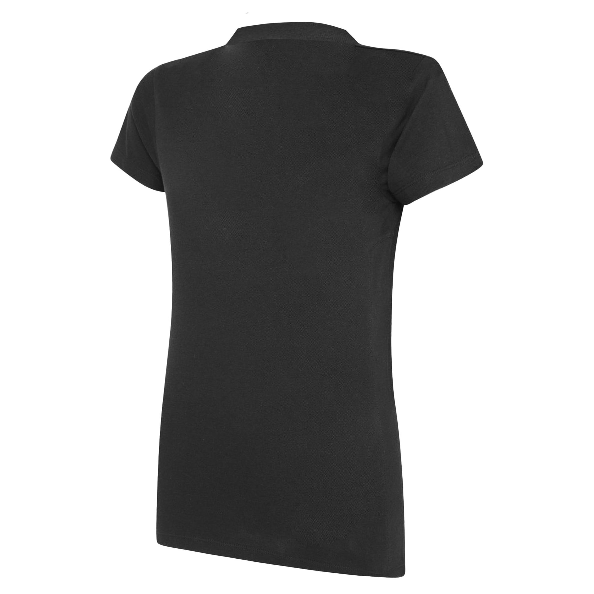 Carbon-White - Back - Umbro Womens-Ladies Club Essential Polo Shirt