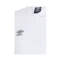 Black-White - Side - Umbro Womens-Ladies Club Essential Polo Shirt