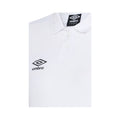 White-Black - Side - Umbro Womens-Ladies Club Essential Polo Shirt
