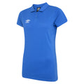 Royal Blue-White - Front - Umbro Womens-Ladies Club Essential Polo Shirt