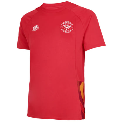 Bittersweet-Jester Red - Front - Brentford FC Mens 22-23 Umbro Training Jersey