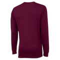 New Claret - Back - Umbro Childrens-Kids Club Long-Sleeved Jersey