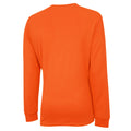 Shocking Orange - Back - Umbro Childrens-Kids Club Long-Sleeved Jersey