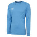 Sky Blue - Front - Umbro Childrens-Kids Club Long-Sleeved Jersey