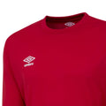 Vermillion - Side - Umbro Childrens-Kids Club Long-Sleeved Jersey