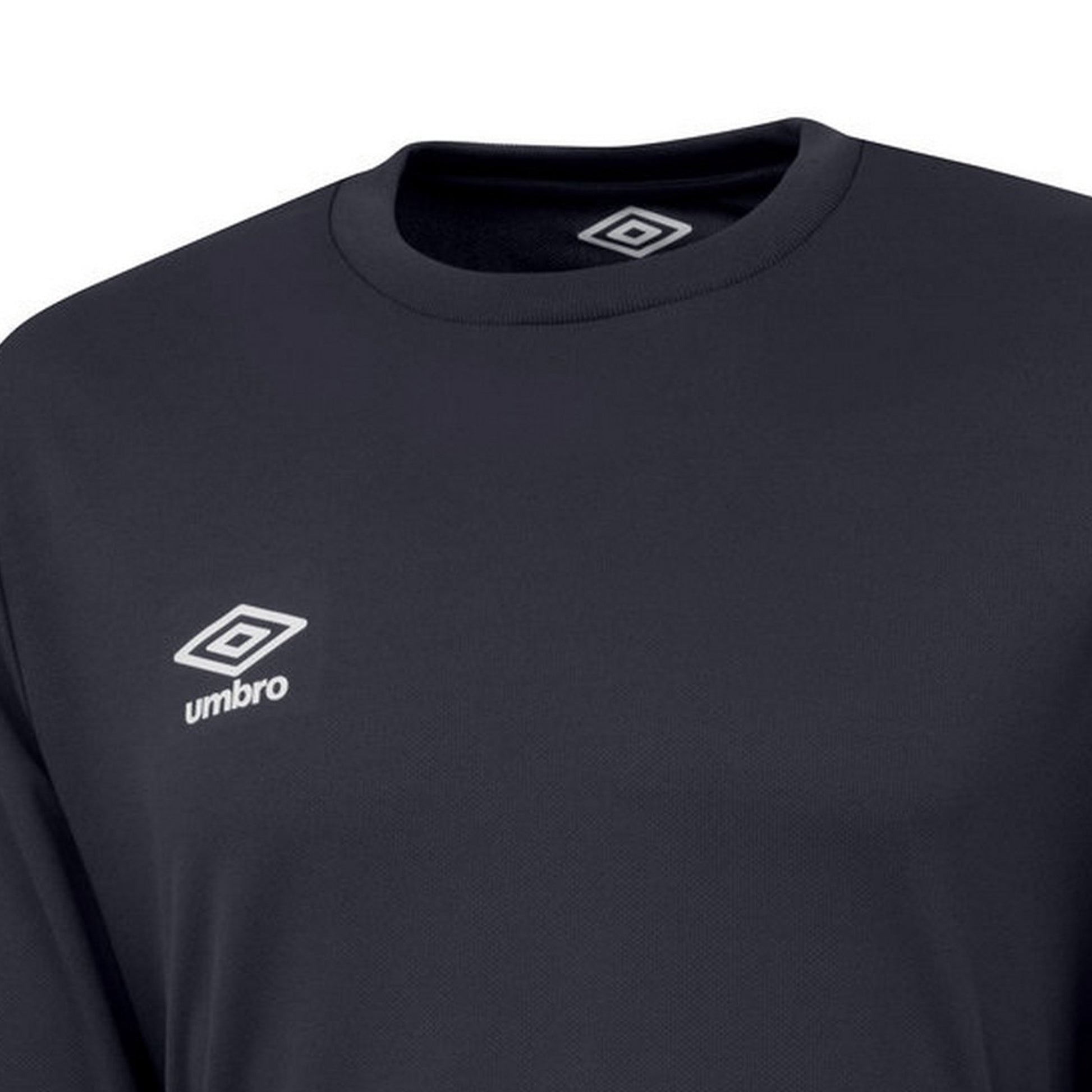 Carbon-White - Side - Umbro Childrens-Kids Club Long-Sleeved Jersey