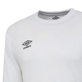 White - Side - Umbro Childrens-Kids Club Long-Sleeved Jersey