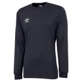 Carbon-White - Front - Umbro Childrens-Kids Club Long-Sleeved Jersey