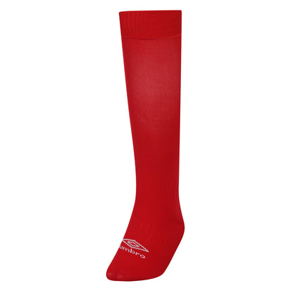 Vermillion-White - Front - Umbro Childrens-Kids Primo Football Socks