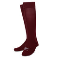 Claret Red-White - Back - Umbro Childrens-Kids Primo Football Socks