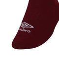 Claret Red-White - Side - Umbro Childrens-Kids Primo Football Socks