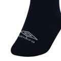 Dark Navy-White - Side - Umbro Childrens-Kids Primo Football Socks