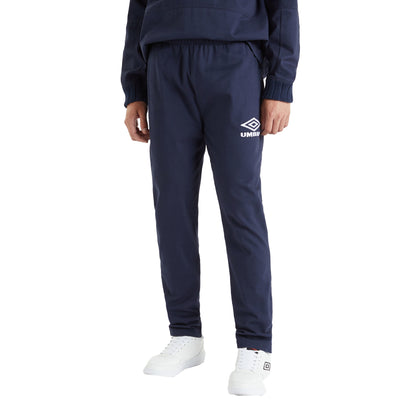 Dark Navy - Side - Umbro Mens Cotton Drill Jogging Bottoms