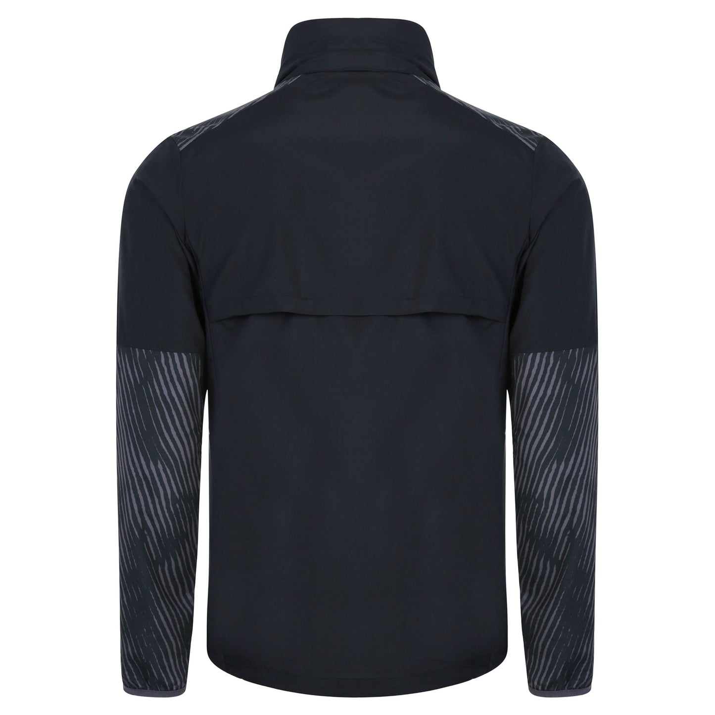 Black-Periscope-Limeade Yellow - Back - Umbro Mens Pro Stripe Detail Training Waterproof Jacket