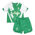Green-White - Front - SV Werder Bremen Baby 22-23 Umbro Home Kit