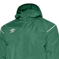 Lush Meadows-Brilliant White - Side - Umbro Childrens-Kids Hooded Waterproof Jacket