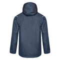 Navy-Peacoat-Brilliant White - Back - Umbro Childrens-Kids Hooded Waterproof Jacket