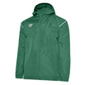 Lush Meadows-Brilliant White - Front - Umbro Childrens-Kids Hooded Waterproof Jacket