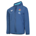 Ensign Blue-Bachelor Button - Front - England Rugby Mens 22-23 Umbro Waterproof Jacket