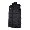 Black-White - Front - Umbro Mens Club Essential Gilet