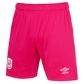 Deep Pink - Front - Huddersfield Town AFC Mens 22-23 Umbro Third Shorts