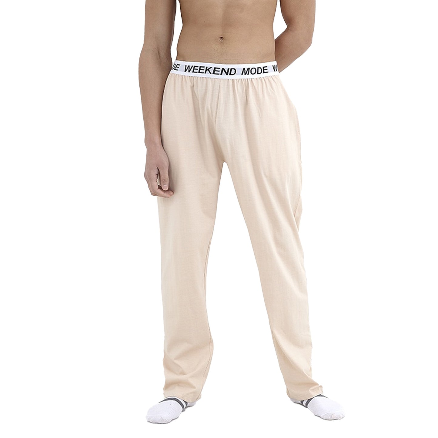 Stone - Back - Brave Soul Mens Weekend Mode Jersey Lounge Pants