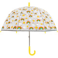 Clear-Yellow - Front - X-Brella Childrens-Kids Rainbow Dome Umbrella