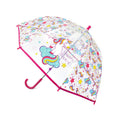Clear-Pink - Front - Childrens-Kids Unicorn Dreams Dome Umbrella