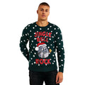 Pine Green - Side - Brave Soul Mens Jingle Bell Rock Christmas Jumper