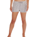 Grey - Front - Forever Dreaming Womens-Ladies Borg Lounge Shorts