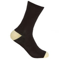 Black-Pastel - Pack Shot - Cottoique Womens-Ladies Heel And Toe Socks (Pack Of 5)