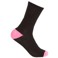 Black-Pastel - Close up - Cottoique Womens-Ladies Heel And Toe Socks (Pack Of 5)