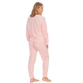 Pink - Side - Forever Dreaming Womens-Ladies Shimmer Finish Flannel Pyjamas