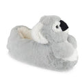 Grey - Front - Womens-Ladies Koala Slippers