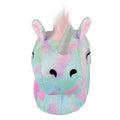 Pink - Back - Childrens-Kids Unicorn Slippers