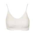 White-Grey - Side - Anucci Womens-Ladies Wireless Crop Tops (Pack Of 2)