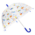 Blue - Front - X-brella Childrens-Kids Cars & Plane Umbrella