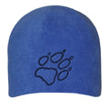 Coastal Blue - Front - Jack Wolfskin Childrens-Kids Paw Print Fleece Hat