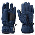 Night Blue - Front - Jack Wolfskin Childrens-Kids Easy Entry Gloves
