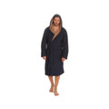 Navy - Lifestyle - Cargo Bay Mens Bonded Fleece Hooded Dressing Gown