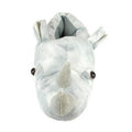 Grey - Back - Slumberzzz Childrens-Kids Rhino Slippers