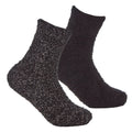 Black - Front - Forever Dreaming Womens-Ladies Cosy Socks (2 Pairs)