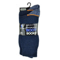 Navy - Front - Storm Ridge Mens Cotton Boot Socks (Pack Of 2)
