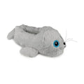 Grey - Front - Slumberzzz Womens Seal Slippers
