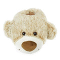 Brown - Back - Slumberzzz Childrens-Kids Bear Slippers