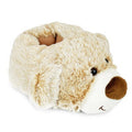 Brown - Front - Slumberzzz Childrens-Kids Bear Slippers